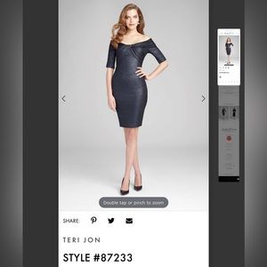 NWT Terijon midnight navy cocktail dress